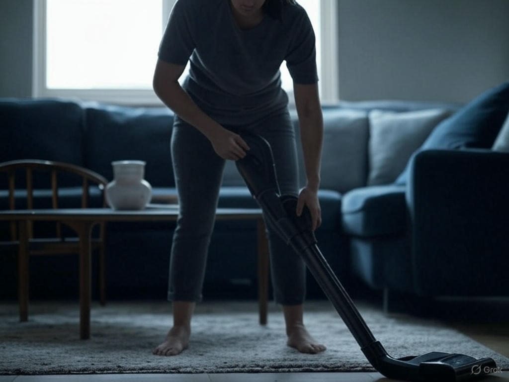 зображення жінки яка займається прибиранням кімнати