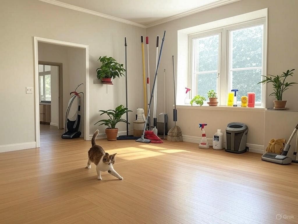 При підготовці до професійного прибирання подбайте про домашніх улюбленців